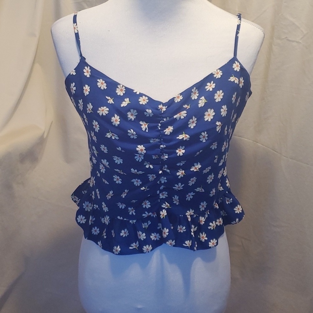 Topshop Floral Tank Top SZ 8